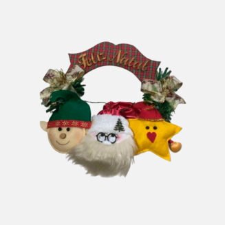 Guirlanda Feliz Natal - Duende e Estrela